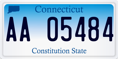 CT license plate AA05484