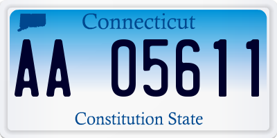 CT license plate AA05611