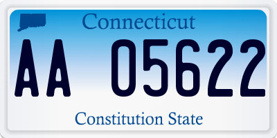 CT license plate AA05622