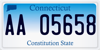 CT license plate AA05658