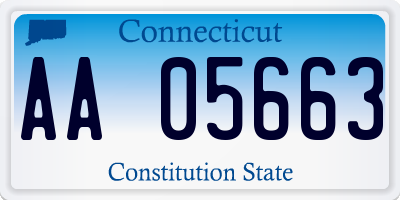 CT license plate AA05663