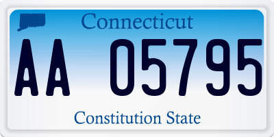 CT license plate AA05795
