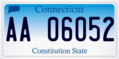 CT license plate AA06052