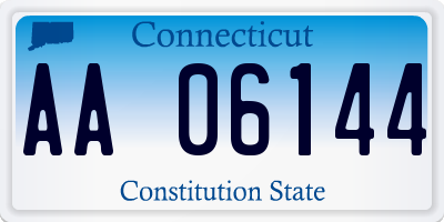 CT license plate AA06144