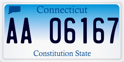 CT license plate AA06167