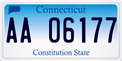 CT license plate AA06177