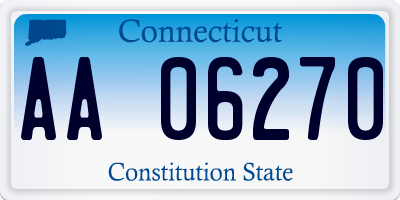 CT license plate AA06270