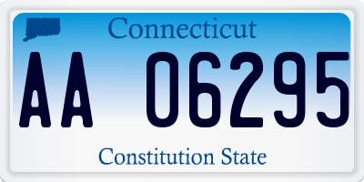 CT license plate AA06295