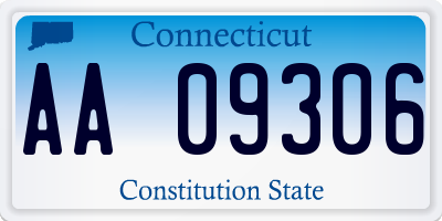 CT license plate AA09306