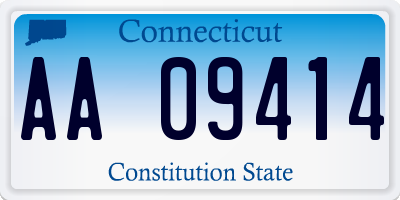 CT license plate AA09414
