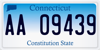 CT license plate AA09439