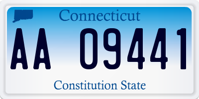 CT license plate AA09441