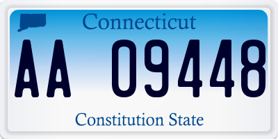 CT license plate AA09448