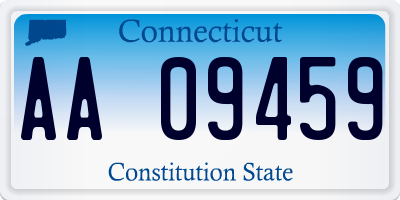 CT license plate AA09459
