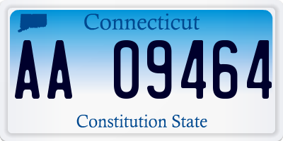 CT license plate AA09464
