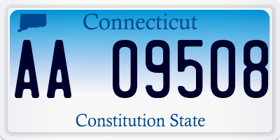 CT license plate AA09508