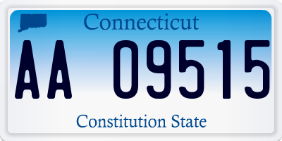 CT license plate AA09515