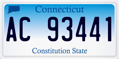 CT license plate AC93441