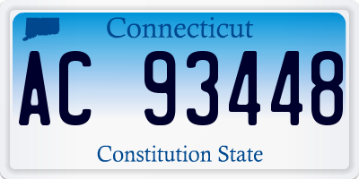 CT license plate AC93448
