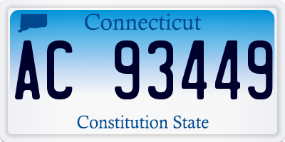 CT license plate AC93449