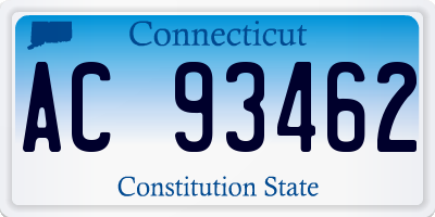 CT license plate AC93462