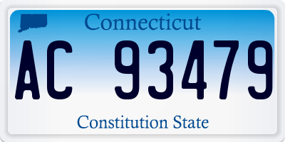 CT license plate AC93479