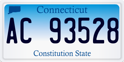 CT license plate AC93528