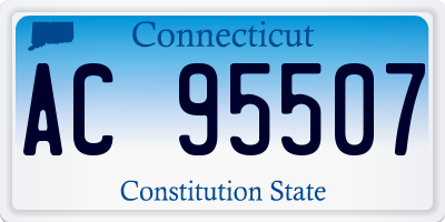 CT license plate AC95507