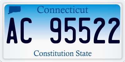 CT license plate AC95522