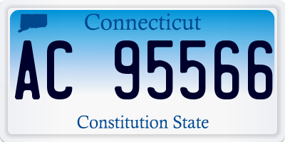 CT license plate AC95566