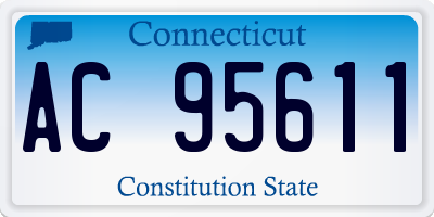 CT license plate AC95611