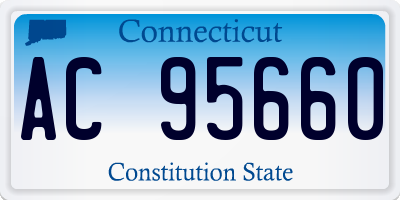 CT license plate AC95660