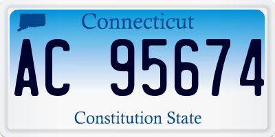 CT license plate AC95674