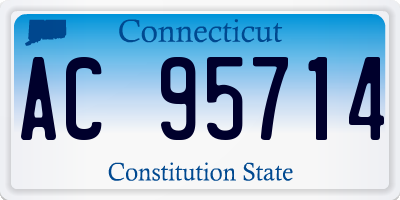 CT license plate AC95714
