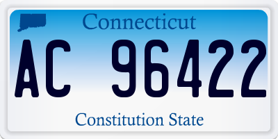 CT license plate AC96422