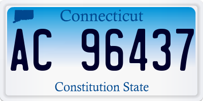 CT license plate AC96437