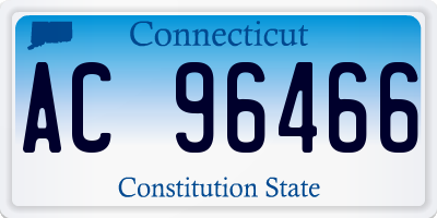 CT license plate AC96466