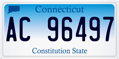 CT license plate AC96497