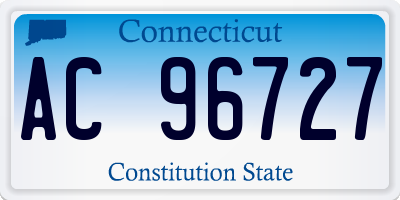 CT license plate AC96727