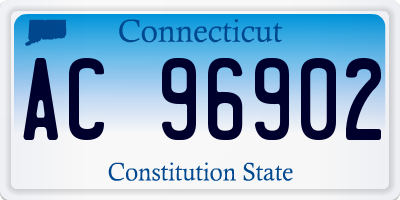 CT license plate AC96902