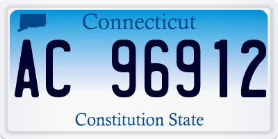 CT license plate AC96912
