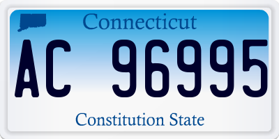 CT license plate AC96995