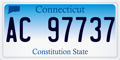 CT license plate AC97737
