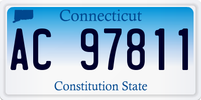 CT license plate AC97811