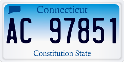 CT license plate AC97851