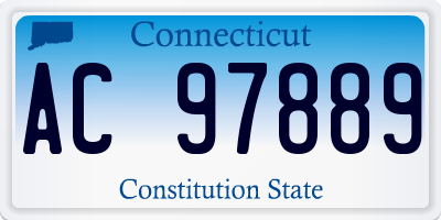 CT license plate AC97889