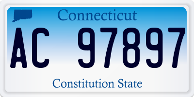 CT license plate AC97897