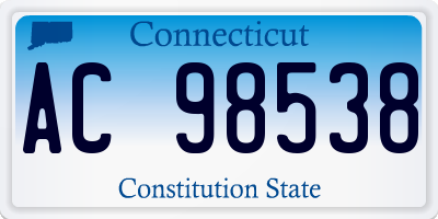 CT license plate AC98538