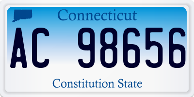 CT license plate AC98656