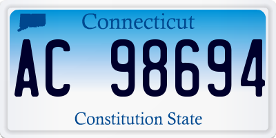 CT license plate AC98694